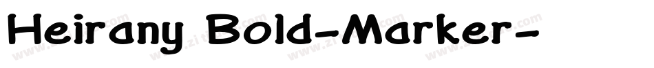 Heirany Bold-Marker字体转换